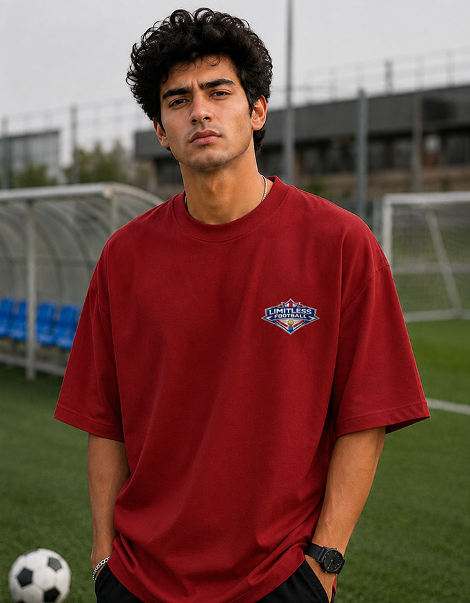 Limitless Football ~ Oversized Tee - Image 2